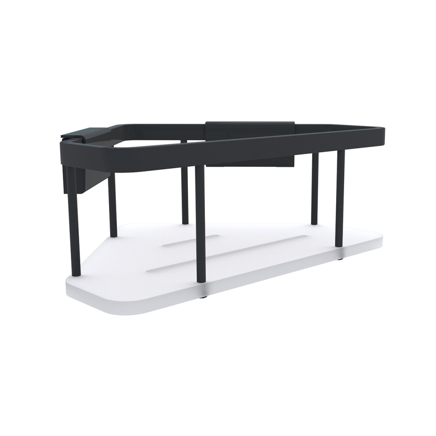 NIMCO Ki-14003-B-90 - Σπογγοθήκη Επιτοίχια KIBO ματ μαύρο/λευκό