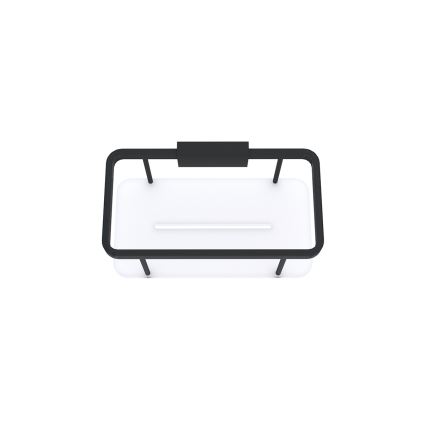 NIMCO Ki-14015-B-90 - Σπογγοθήκη Επιτοίχια KIBO ματ μαύρο/λευκό