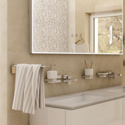 NIMCO MA 29097-26 - Επιτοίχια πετσετοθήκη MAYA 37 cm γυαλιστερό χρώμιο