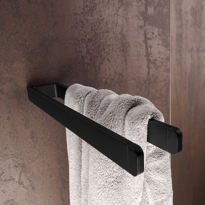 NIMCO MAC 29098-90 - Επιτοίχια πετσετοθήκη MAYA 37 cm ματ μαύρο
