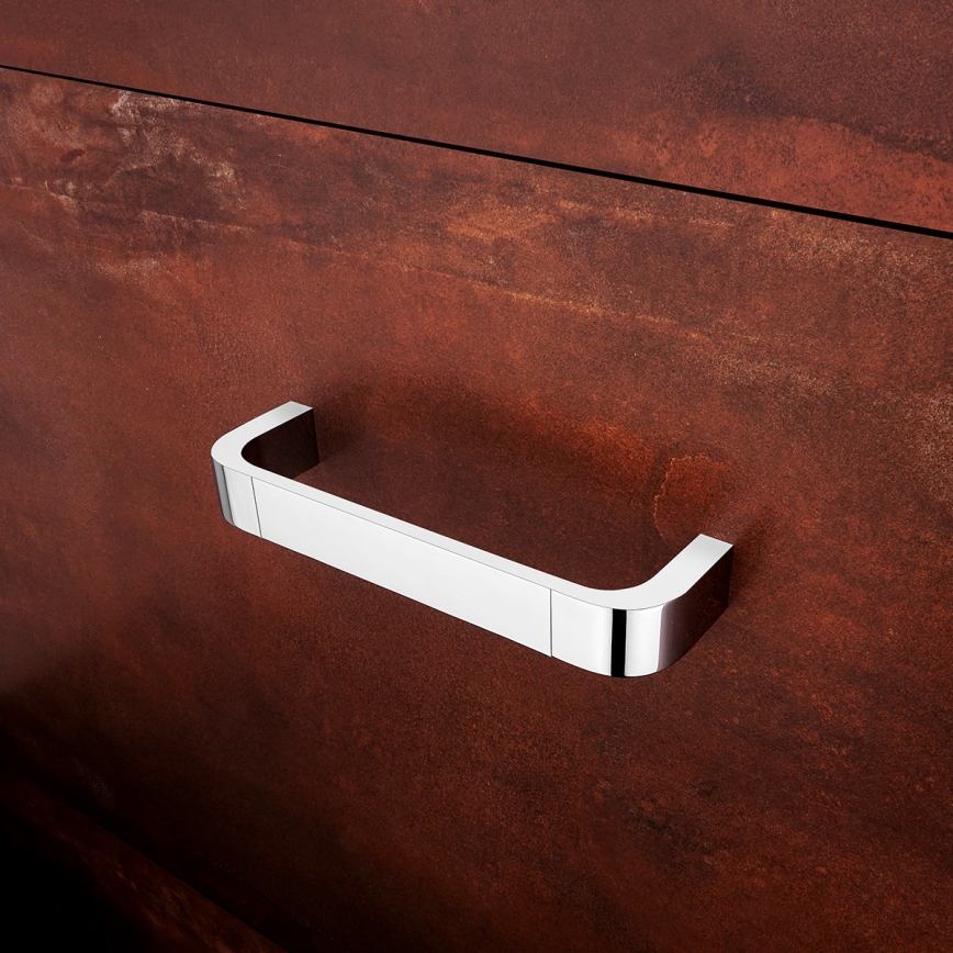 NIMCO NK 30035-26 - Επιτοίχια πετσετοθήκη NIKAU 39 cm γυαλιστερό χρώμιο