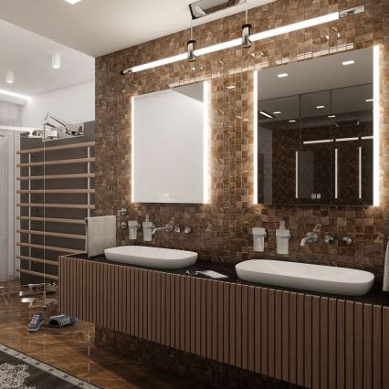 NIMCO ZP 11001VX - Kαθρέφτης μπάνιου με οπίσθιο φωτισμό dimming LED LED/21W/230V 3000-6500K 70x50 cm IP44