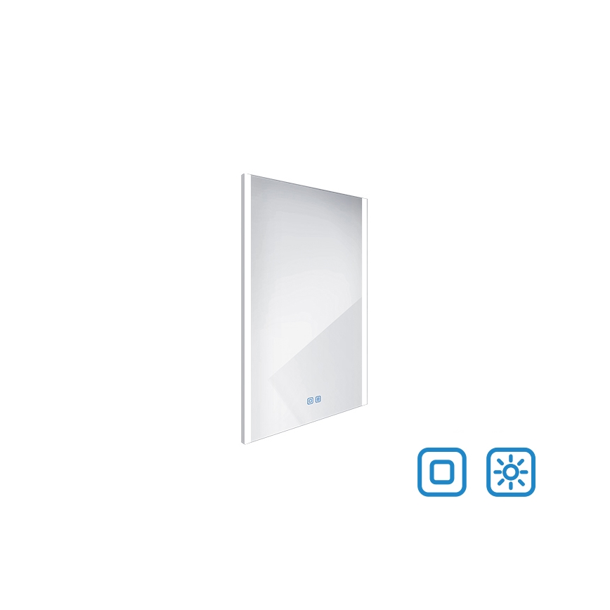 NIMCO ZP 11001VX - Kαθρέφτης μπάνιου με οπίσθιο φωτισμό dimming LED LED/21W/230V 3000-6500K 70x50 cm IP44