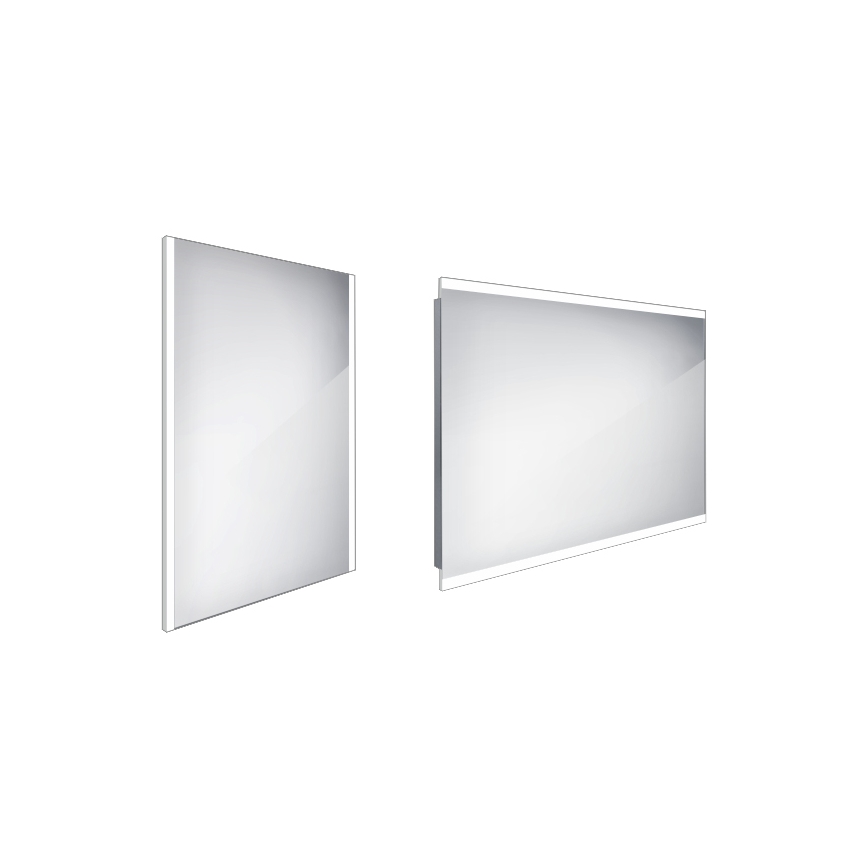 NIMCO ZP 11002 - Καθρέφτης Μπάνιου με οπίσθιο φωτισμό LED LED/24W/230V 6500K 80x60 cm IP44