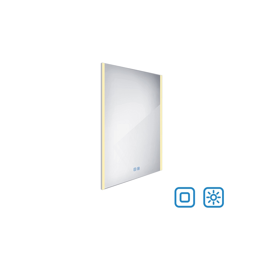 NIMCO ZP 11002VX - Kαθρέφτης μπάνιου με οπίσθιο φωτισμό dimming LED LED/24W/230V 3000-6500K 80x60 cm IP44