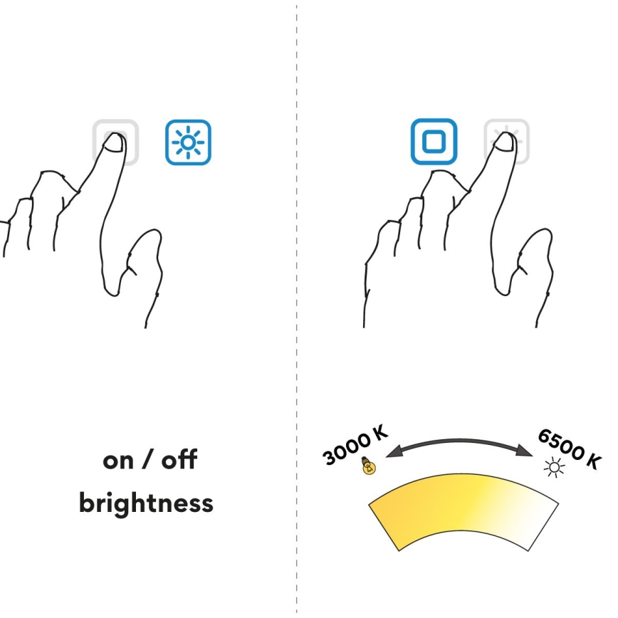NIMCO ZP 11003VX - Ρυθμιζόμενος καθρέφτης μπάνιου με περιμετρικό LED φωτισμό LED/21W/230V 3000-6500K 70x80 cm IP44