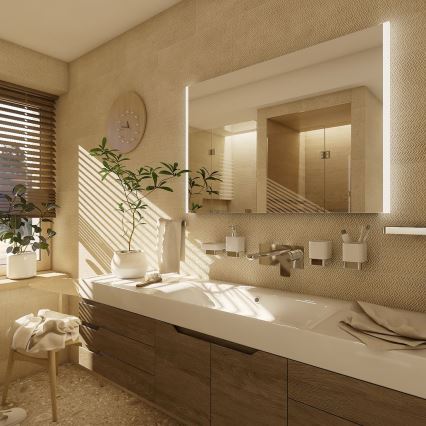 NIMCO ZP 11019 - Φωτιζόμενος καθρέφτης μπάνιου με LED/21W/230V 6500K 70x90 cm IP44