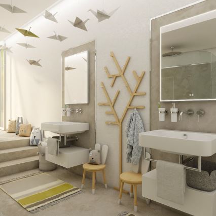 NIMCO ZP 13001VX - Ρυθμιζόμενος LED καθρέφτης μπάνιου με οπίσθιο φωτισμό LED/35W/230V 3000-6500K 70x50 cm IP44