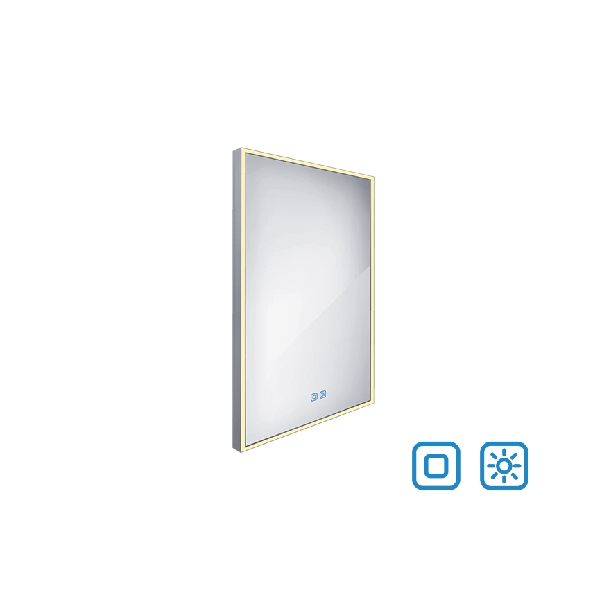 NIMCO ZP 13001VX - Kαθρέφτης μπάνιου με οπίσθιο φωτισμό dimming LED LED/35W/230V 3000-6500K 70x50 cm IP44