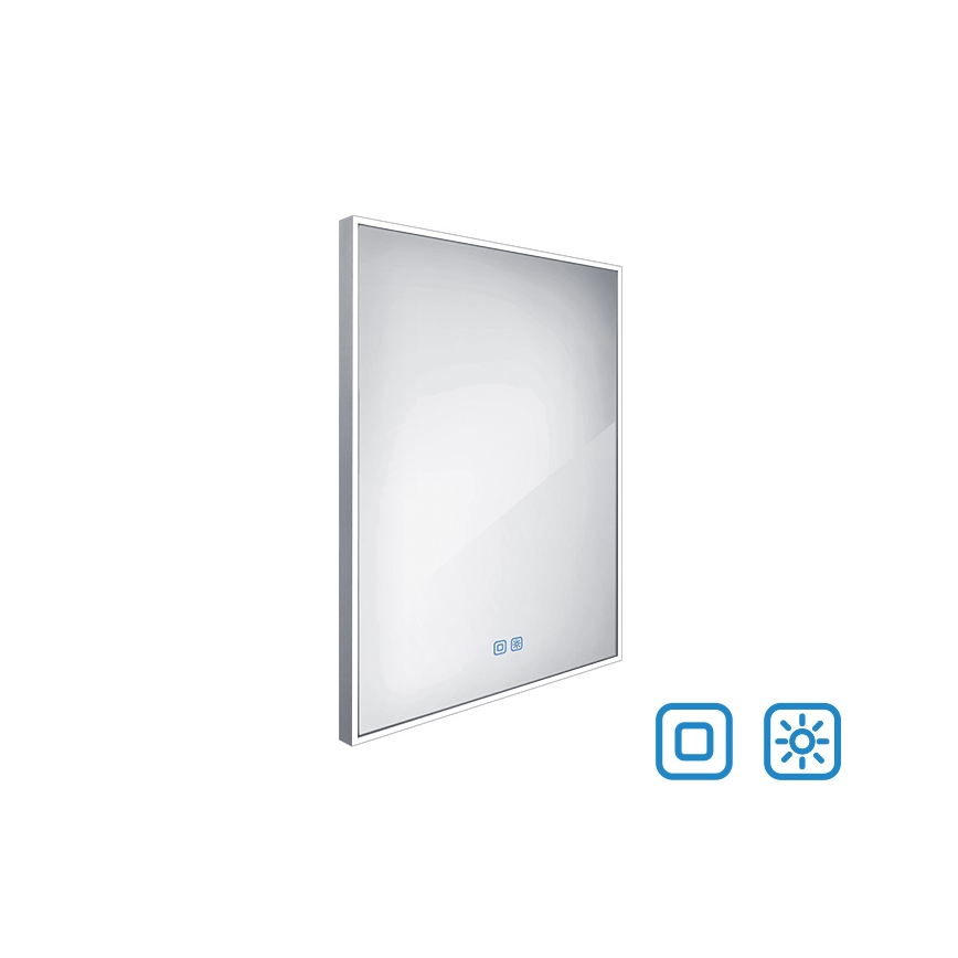 NIMCO ZP 13002VX - Kαθρέφτης μπάνιου με οπίσθιο φωτισμό dimming LED LED/41W/230V 3000-6500K 80x60 cm IP44
