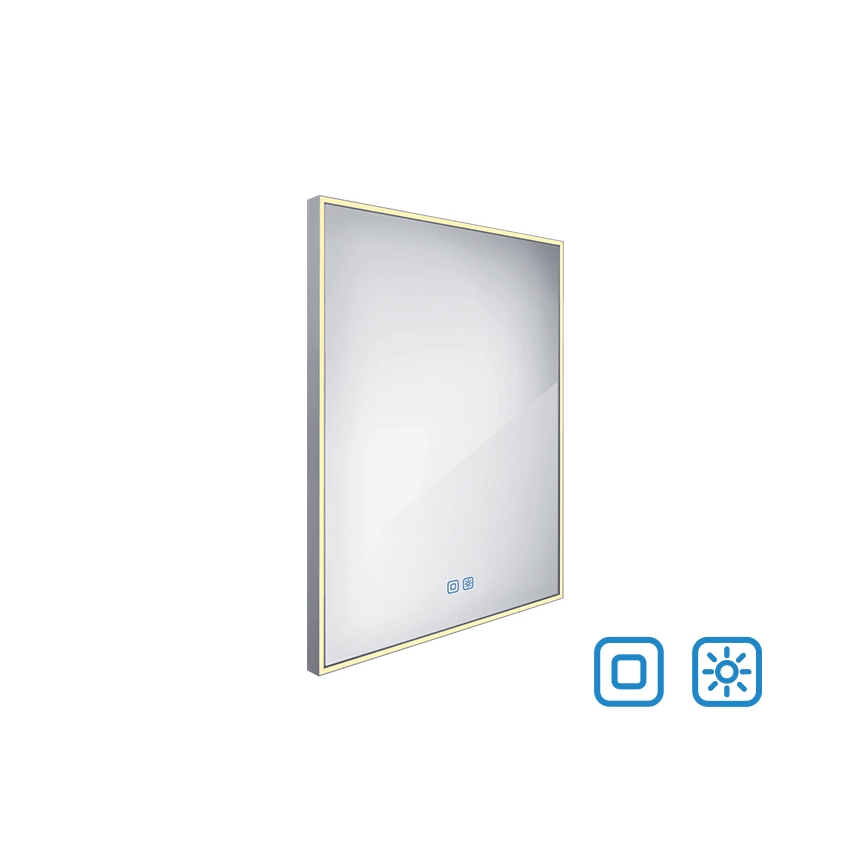 NIMCO ZP 13002VX - Kαθρέφτης μπάνιου με οπίσθιο φωτισμό dimming LED LED/41W/230V 3000-6500K 80x60 cm IP44