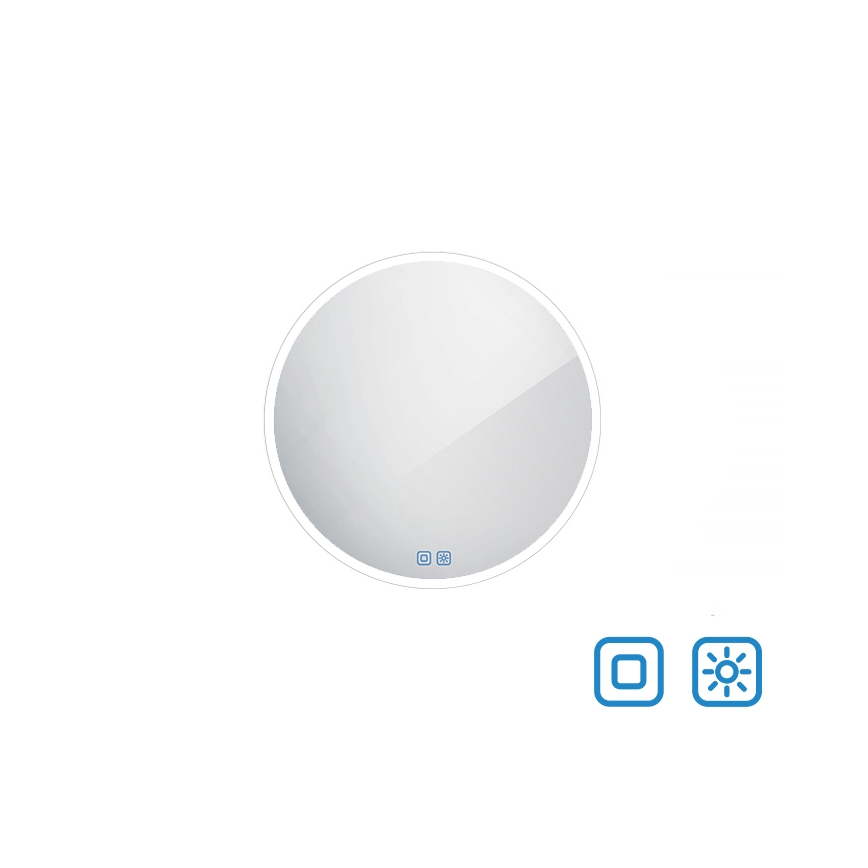 NIMCO ZP 26000RVX - Καθρέφτης μπάνιου LED με οπίσθιο φωτισμό και ρυθμιζόμενη ένταση LED/26W/230V 3000-6500K διάμ. 60 cm IP44