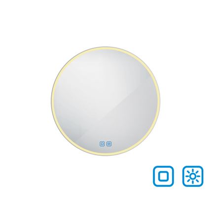 NIMCO ZP 26000RVX - Καθρέφτης μπάνιου LED με οπίσθιο φωτισμό και ρυθμιζόμενη ένταση LED/26W/230V 3000-6500K διάμ. 60 cm IP44