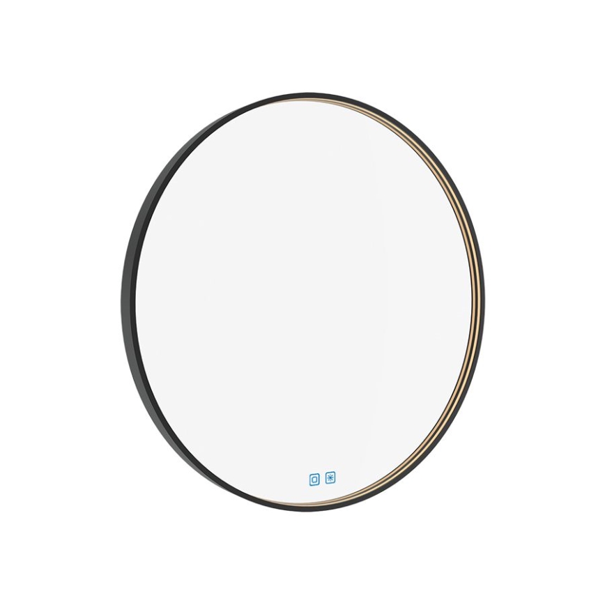 NIMCO ZPC 31000RVX-90 - Kαθρέφτης μπάνιου με οπίσθιο φωτισμό dimming LED LED/20W/230V 3000-6500K διάμετρος 60 cm ματ μαύρο IP44