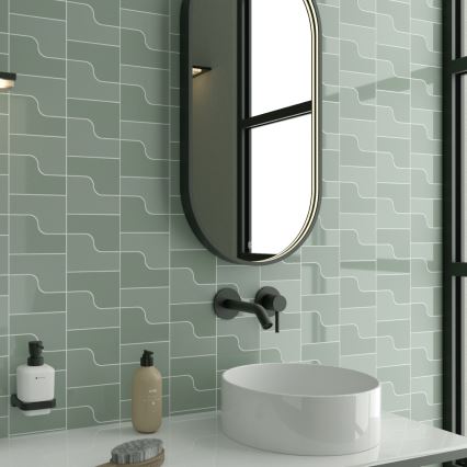 NIMCO ZPC 32002LVX-90 - LED ρυθμιζόμενος καθρέφτης μπάνιου με οπίσθιο φωτισμό LED/25W/230V 3000-6500K 80x40 cm ματ μαύρο IP44