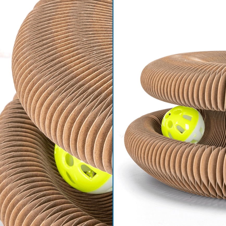 Nobleza - Ξύστρα για γάτες 3 σε 1 καφέ