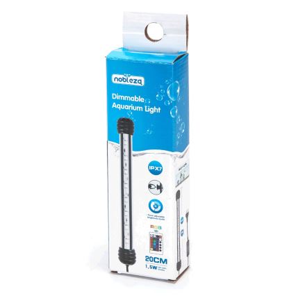 Nobleza - LED RGB Φωτισμός ενυδρείου LED/1,5W/230V IPX7 + τηλεχειριστήριο