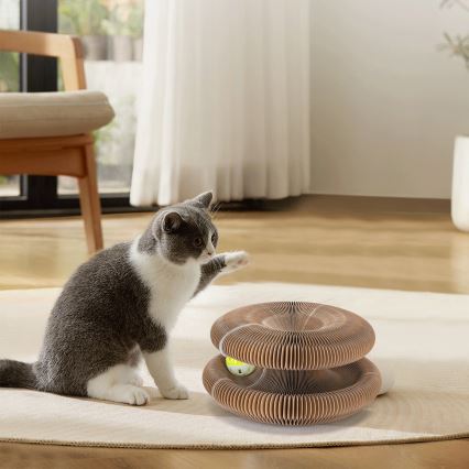 Nobleza - Στήλη γρατζουνίσματος 3-σε-1 για γάτες, καφέ