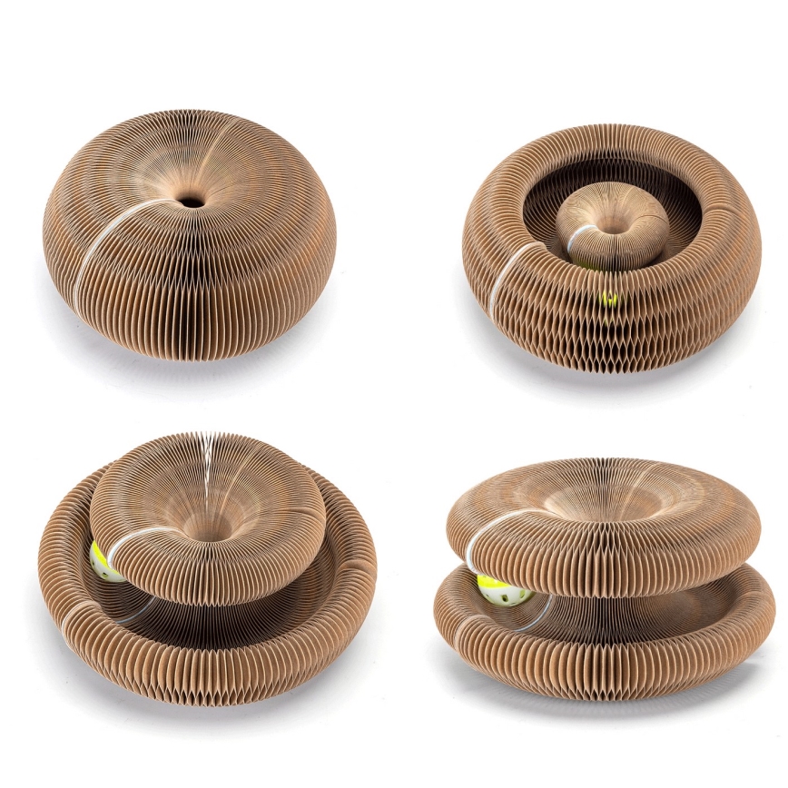 Nobleza - Στήλη γρατζουνίσματος 3-σε-1 για γάτες, καφέ