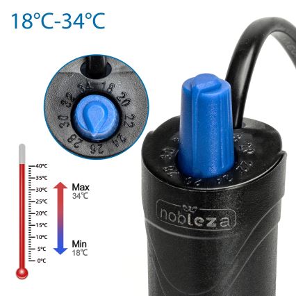 Nobleza - Θερμαντήρας ενυδρείου 100W από ανοξείδωτο ατσάλι