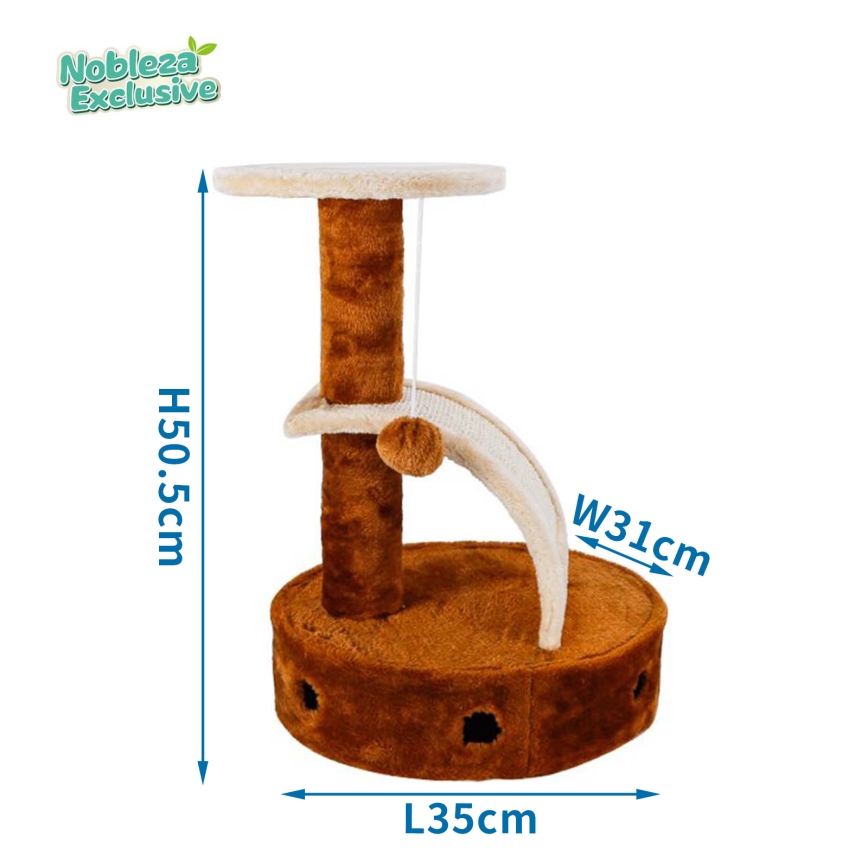 Nobleza - Ξύστρα για γάτες 50,5x35x31 εκ. καφέ