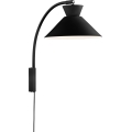 Nordlux - Λάμπα τοίχου DIAL 1xE27/40W/230V μαύρο