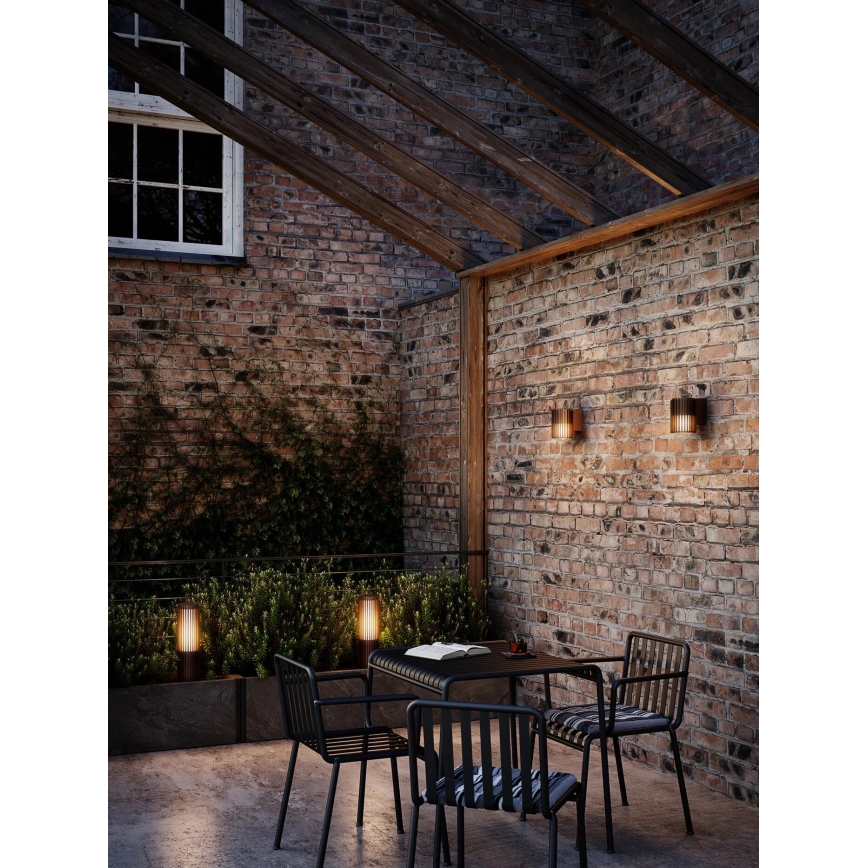 Nordlux - Λάμπα εξωτερικού χώρου ALUDRA 1xE27/15W/230V IP44 καφέ 45,4 cm