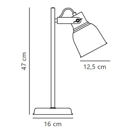 Nordlux - Eπιτραπέζιο φωτιστικό ADRIAN 1xE27/25W/230V