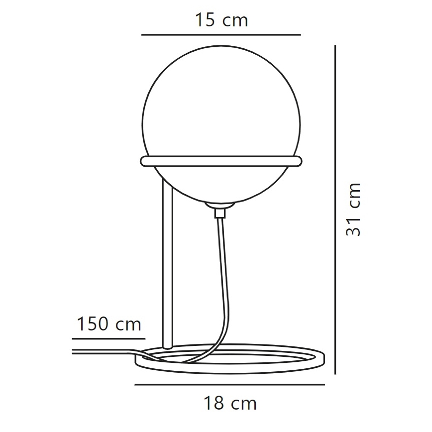 Nordlux - Eπιτραπέζια λάμπα WILSON 1xG9/5W/230V μαύρο