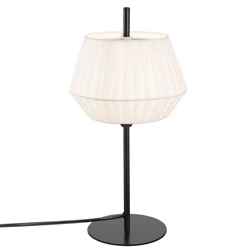 Nordlux - Eπιτραπέζιο φωτιστικό DICTE 1xE14/40W/230V λευκό/μαύρο