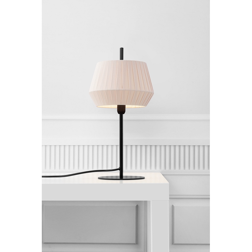 Nordlux - Eπιτραπέζιο φωτιστικό DICTE 1xE14/40W/230V μπεζ/μαύρο