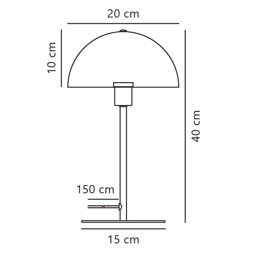Nordlux - Eπιτραπέζιο φωτιστικό ELLEN 1xE14/40W/230V λευκό