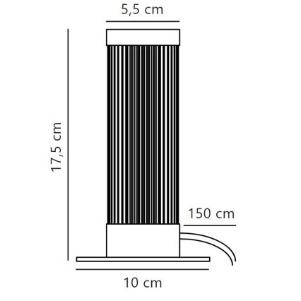 Nordlux - Eπιτραπέζιο φωτιστικό GALLOWAY 1xE27/40W/230V