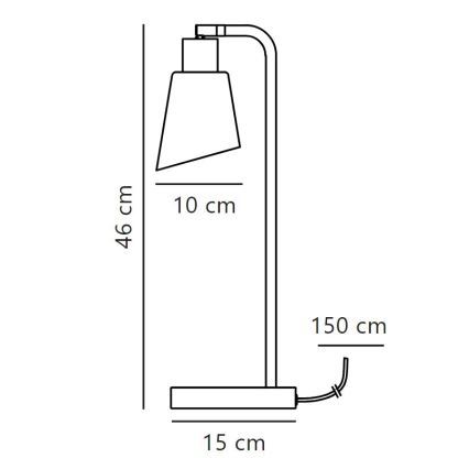 Nordlux - Eπιτραπέζιο φωτιστικό MOLLI 1xE14/25W/230V