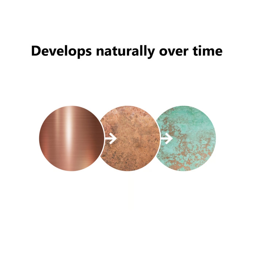 Nordlux - Φωτιστικό τοίχου εξωτερικού χώρου με αισθητήρα BLOKHUS 1xE27/60W/230V IP54 χαλκός