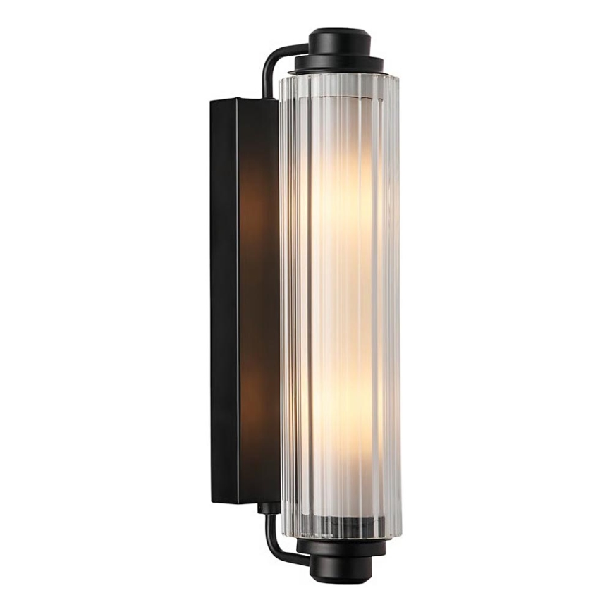 Nordlux - Φωτιστικό για καθρέφτη μπάνιου NIMAL 2xE14/25W/230V IP44 μαύρο