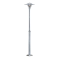 Nordlux - Φωτιστικό εξωτερικού χώρου VEJERS 1xE27/60W/230V IP54 ασημί 130 cm