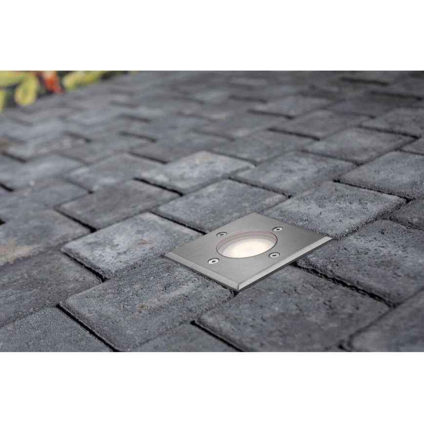 Nordlux - Φωτιστικό δρόμου εξωτερικού χώρου PATO 1xGU10/35W/230V IP65 ματ χρώμιο γωνιακός