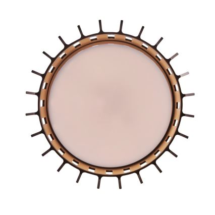 Nordlux - Φωτιστικό οροφής εξωτερικού χώρου ALUDRA 1xE27/15W/230V διάμετρος 12,4 cm καφέ