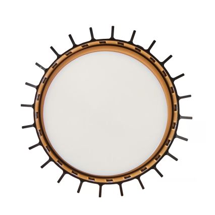 Nordlux - Φωτιστικό οροφής εξωτερικού χώρου ALUDRA 1xE27/15W/230V διάμετρος 12,4 cm μαύρο