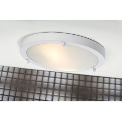 Nordlux - Φωτιστικό οροφής για μπάνιο ANCONA 2xE27/40W/230V IP43 διάμετρος 31,5 cm λευκό