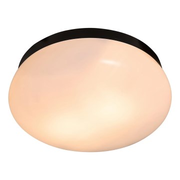 Nordlux - Φωτιστικό οροφής μπάνιου FOAM 2xE27/55W/230V IP44 διάμετρος 34 cm μαύρο