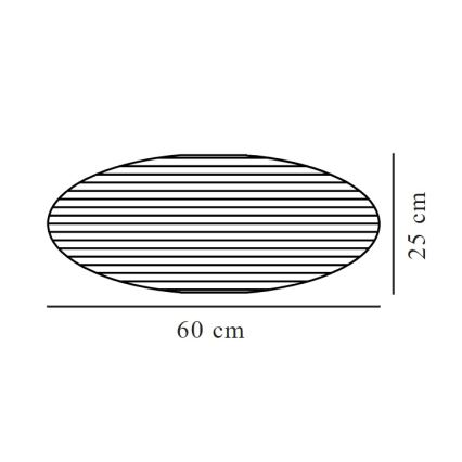 Nordlux - Καπέλο για πολυέλαιο VILLO E27 διάμ. 60 εκ. καφέ