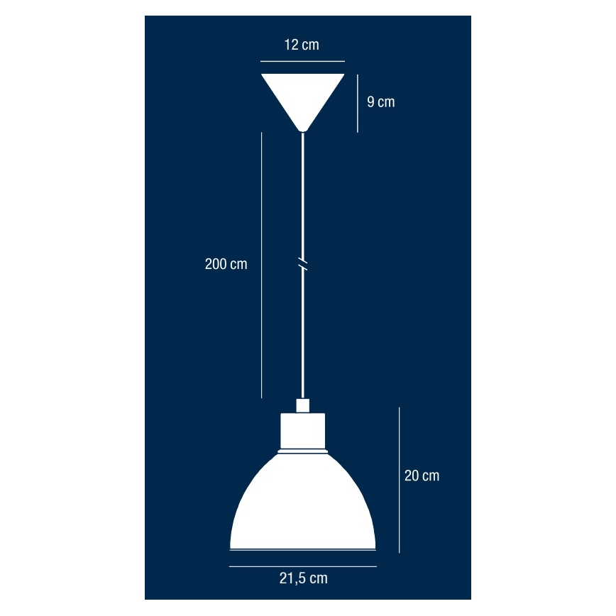 Nordlux - Κρεμαστό φωτιστικό POP με καλώδιο 1xE27/40W/230V μαύρο