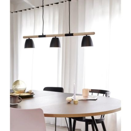 Nordlux - Κρεμαστό φωτιστικό THEO με καλώδιο, 3x GU10/35W/230V