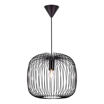 Nordlux - Κρεμαστό φωτιστικό με καλώδιο BERONI 1xE27/60W/230V μαύρο Ø 40 εκ.
