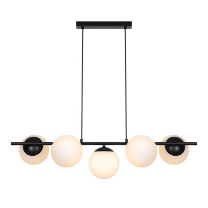 Nordlux - Κρεμαστό φωτιστικό με καλώδιο LILLY 5xE14/10W/230V μαύρο