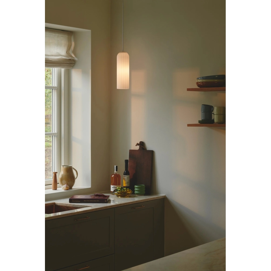 Nordlux - Κρεμαστό φωτιστικό με καλώδιο MIELLA 1xE27/25W/230V λευκό