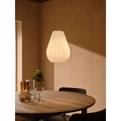 Nordlux - Κρεμαστό φωτιστικό με καλώδιο SALLINO 1xE27/15W/230V Ø 24 cm λευκό