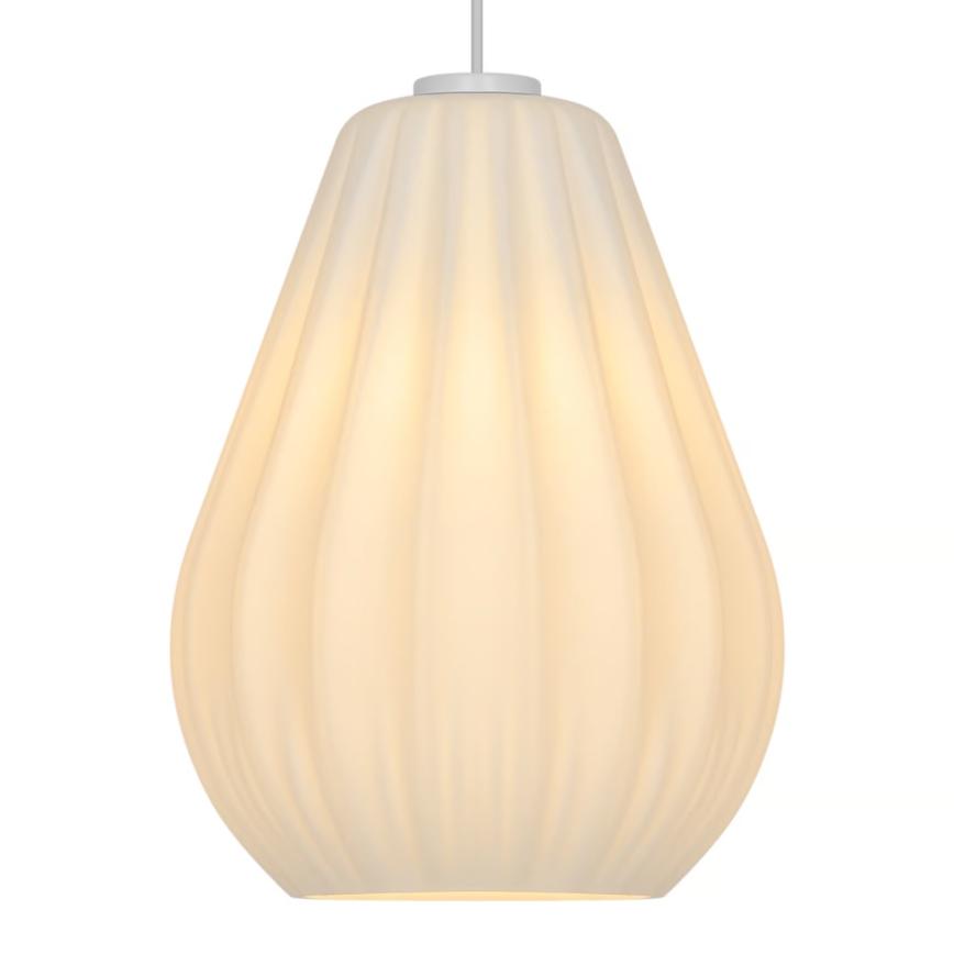 Nordlux - Κρεμαστό φωτιστικό με καλώδιο SALLINO 1xE27/15W/230V Ø 24 cm λευκό